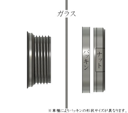 【スカイライン ER34 クーペ】専用 見えないくん（ウォッシャー・ワイパーセット）.